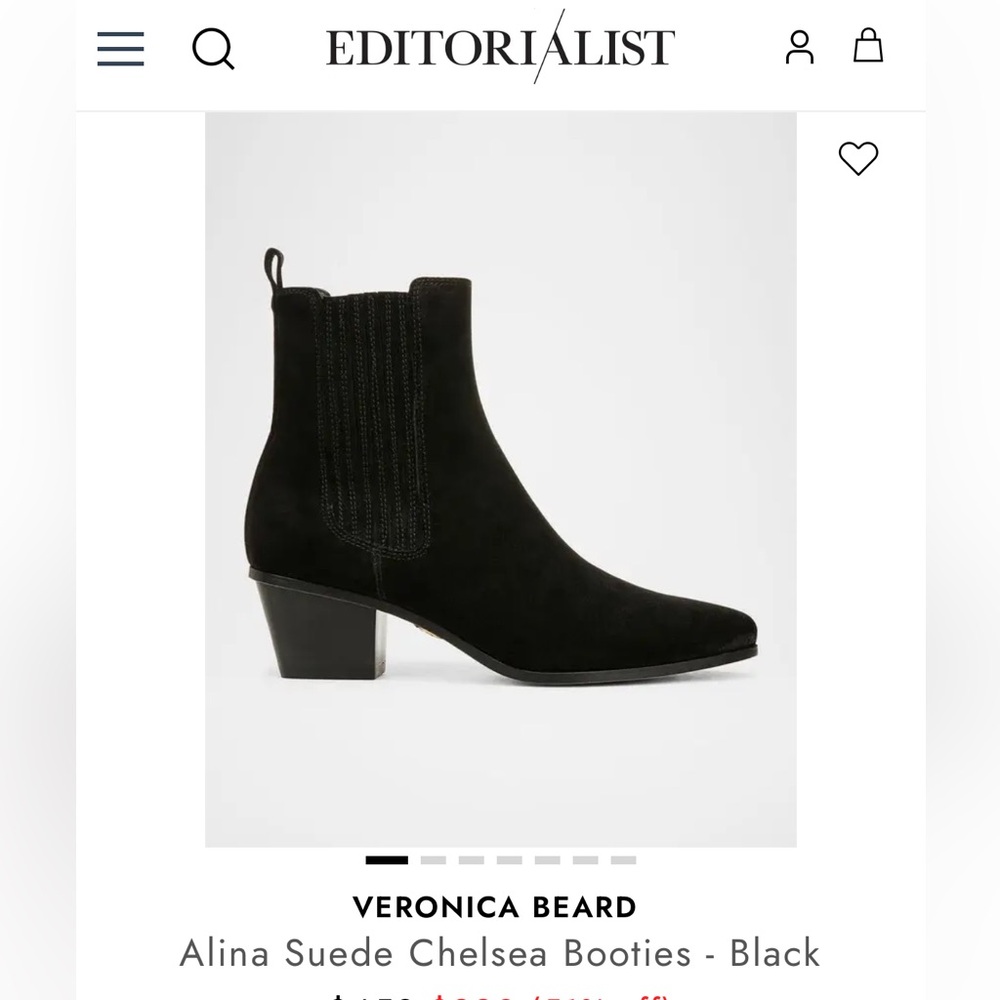 Veronica Beard Alina Suede Chelsea Booties